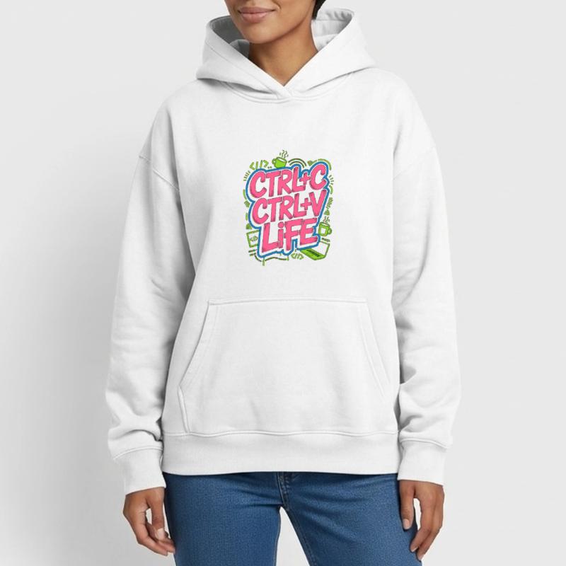 Remote Developer Ctrl+C Ctrl+V Life Web Developer Oversized Heavyweight Unisex Hoodie