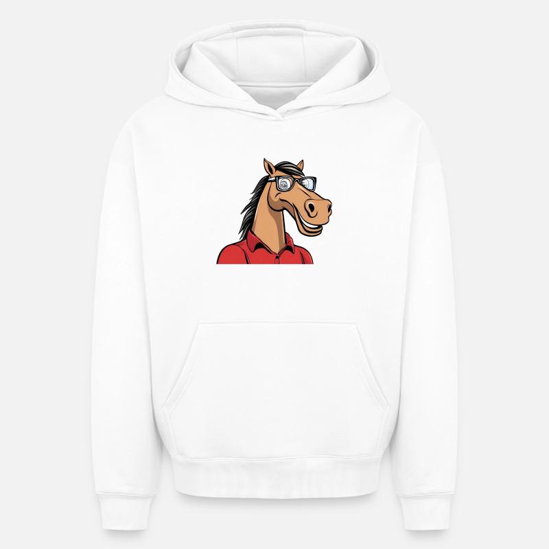 Logo de Twent-Tees ! - Sweat à capuche unisexe oversize épais SPREAD - blanc