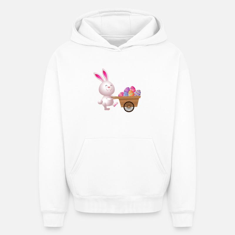 Easter, Easter, Easter - Oversized Heavyweight Unisex Hoodie - white