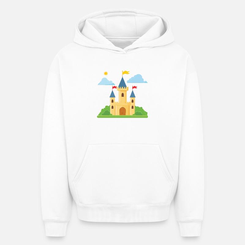 Serrure - Sweat à capuche unisexe oversize épais SPREAD - blanc