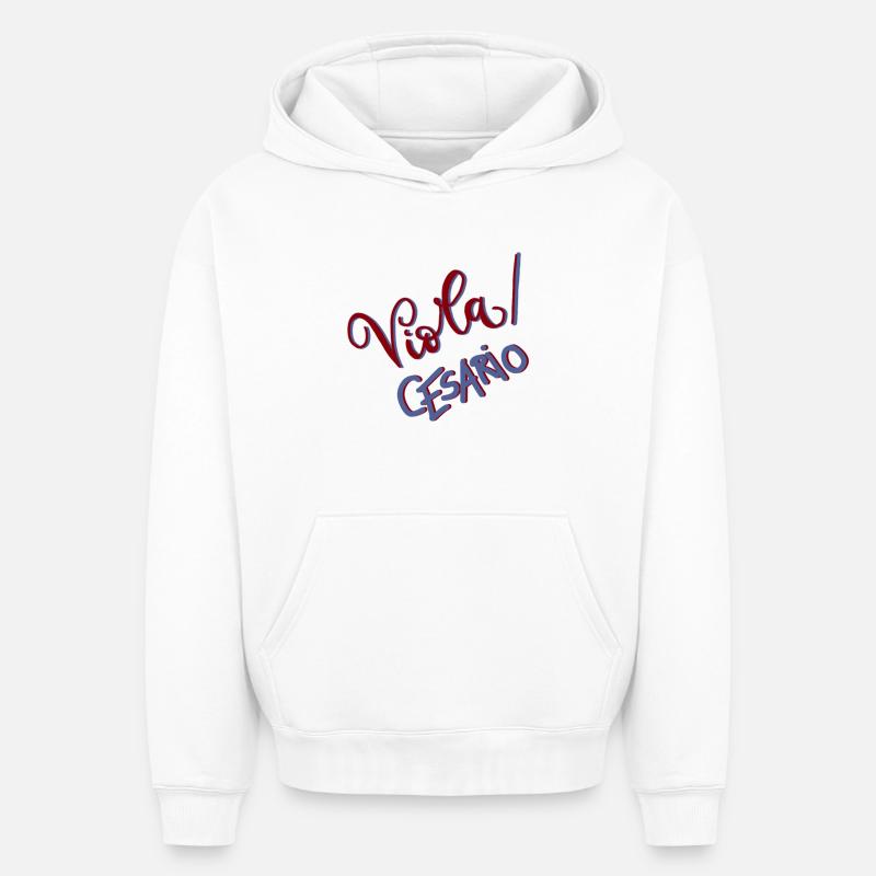 Alto/Cesario - Sweat à capuche unisexe oversize épais SPREAD - blanc