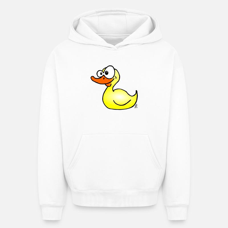 Canard - Sweat à capuche unisexe oversize épais SPREAD - blanc