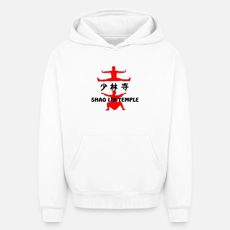 Kung Fu Shaolin Tempel - Oversized Heavyweight Unisex Hoodie - Weiß