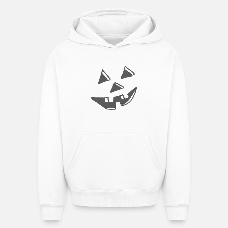 Halloween - Sweat à capuche unisexe oversize épais SPREAD - blanc