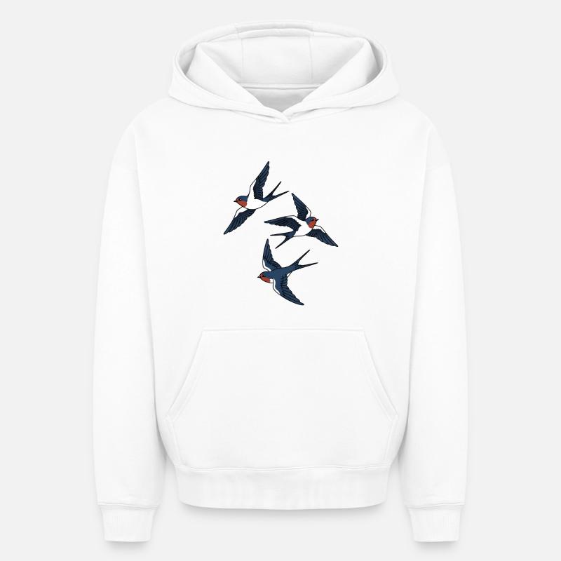 Avale - Sweat à capuche unisexe oversize épais SPREAD - blanc