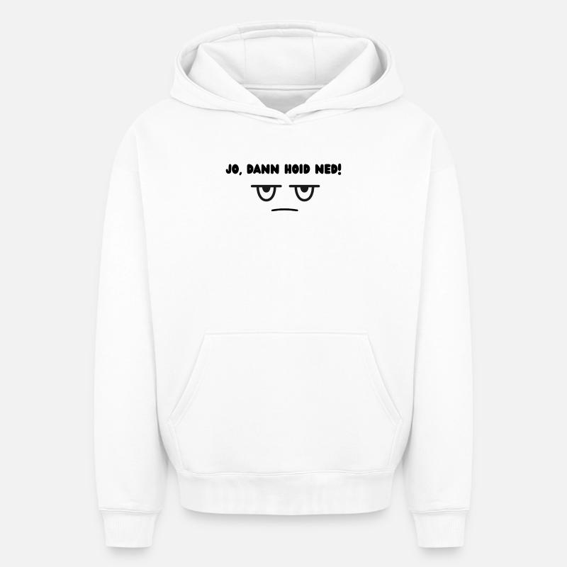 Puis il a lancé Ned - Sweat à capuche unisexe oversize épais SPREAD - blanc