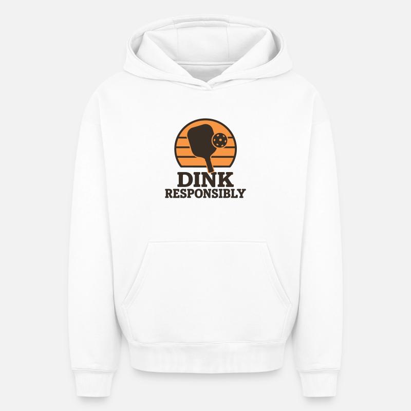 Dink de manière responsable - Sweat à capuche unisexe oversize épais SPREAD - blanc