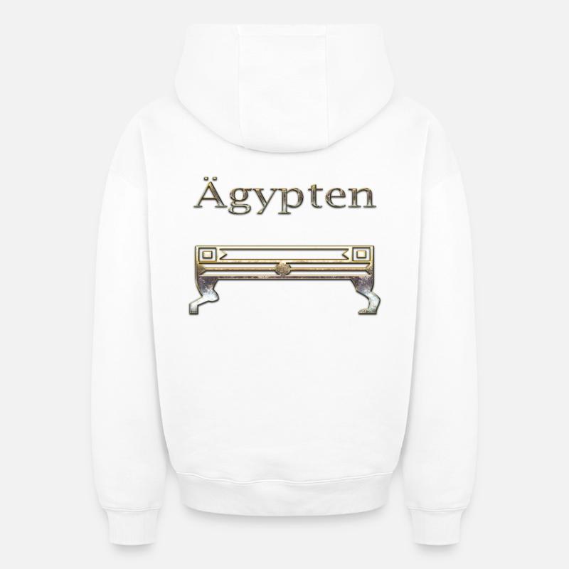 Egypte 91 - Sweat à capuche unisexe oversize épais SPREAD - blanc