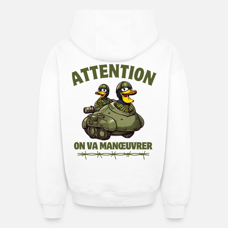 Siebte Kompanie, 7. Kompanie - Oversized Heavyweight Unisex Hoodie - Weiß