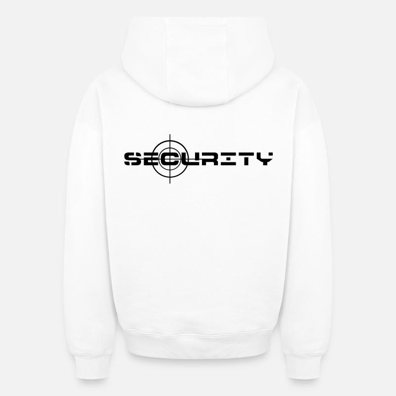 Security, Sicherheitsdienst, Objektschutz - Oversized Heavyweight Unisex Hoodie - Weiß