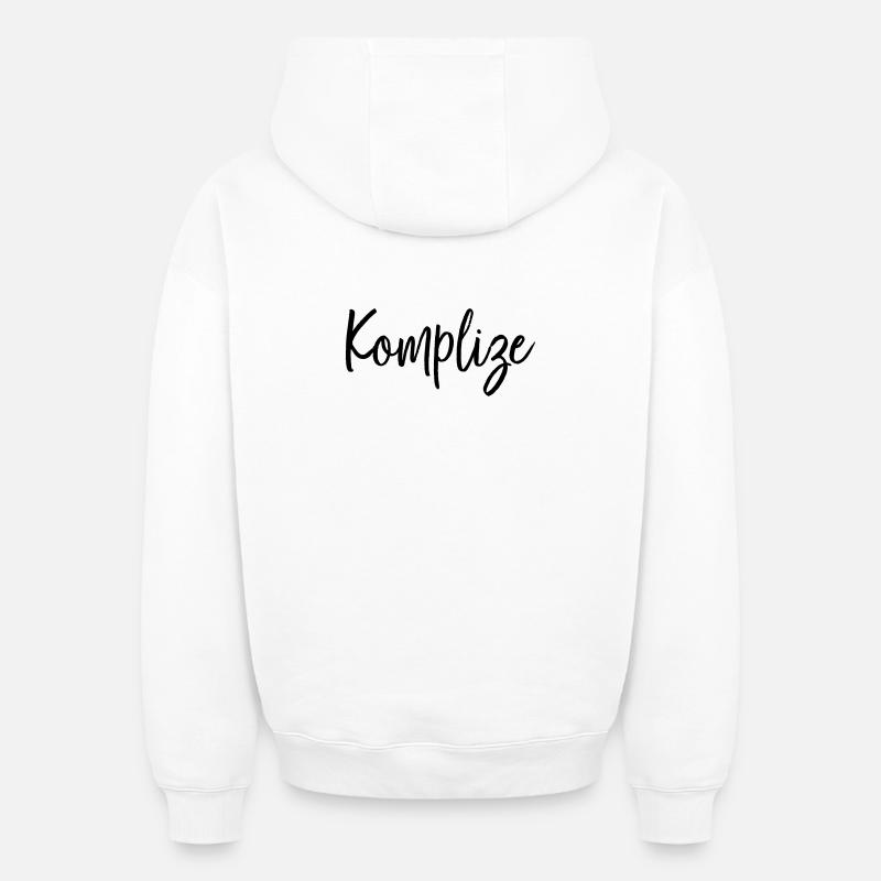 Komplize Freund Partner Geschenk - Oversized Heavyweight Unisex Hoodie - Weiß