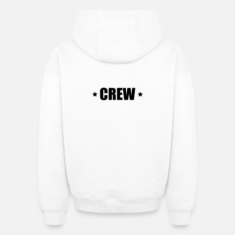 L'équipage d'un astérisque - Sweat à capuche unisexe oversize épais SPREAD - blanc
