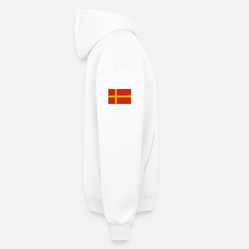 Skåne - Sweat à capuche unisexe oversize épais SPREAD - blanc