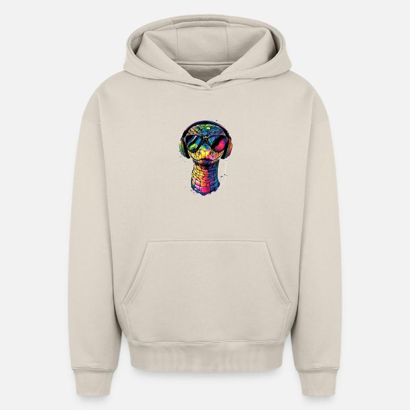 snake, python, cobra, rattlesnake, snakes - Oversized Heavyweight Unisex Hoodie - beige