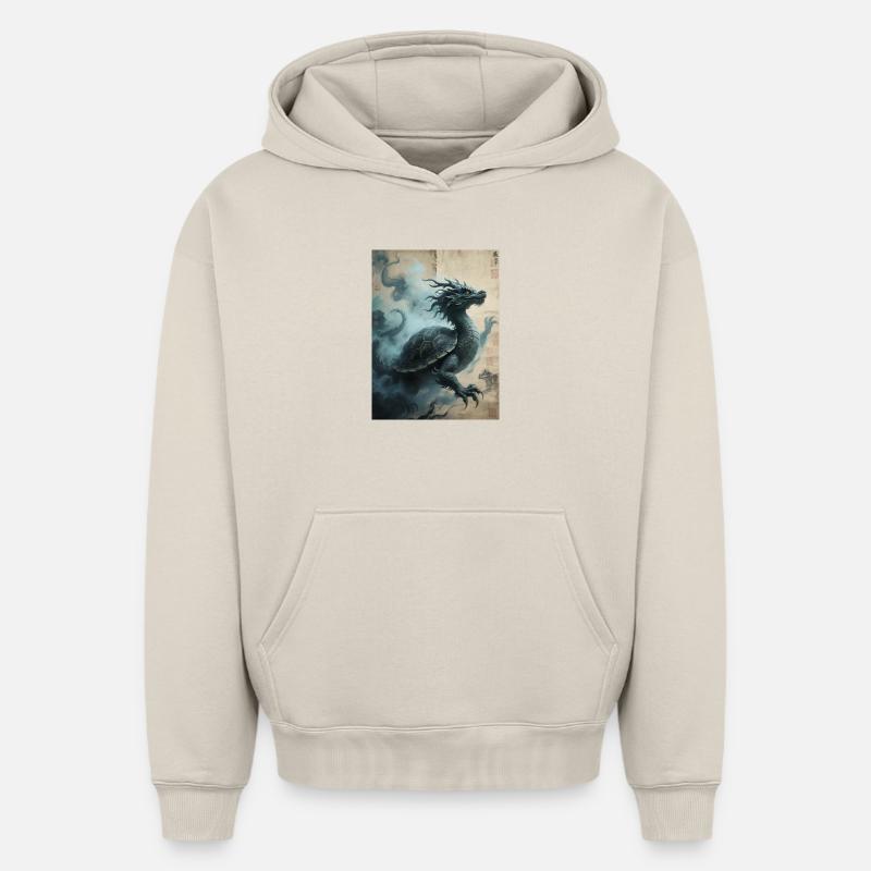 Le Pilier des Mondes : Xuangui – Ancrage - Sweat à capuche unisexe oversize épais SPREAD - beige