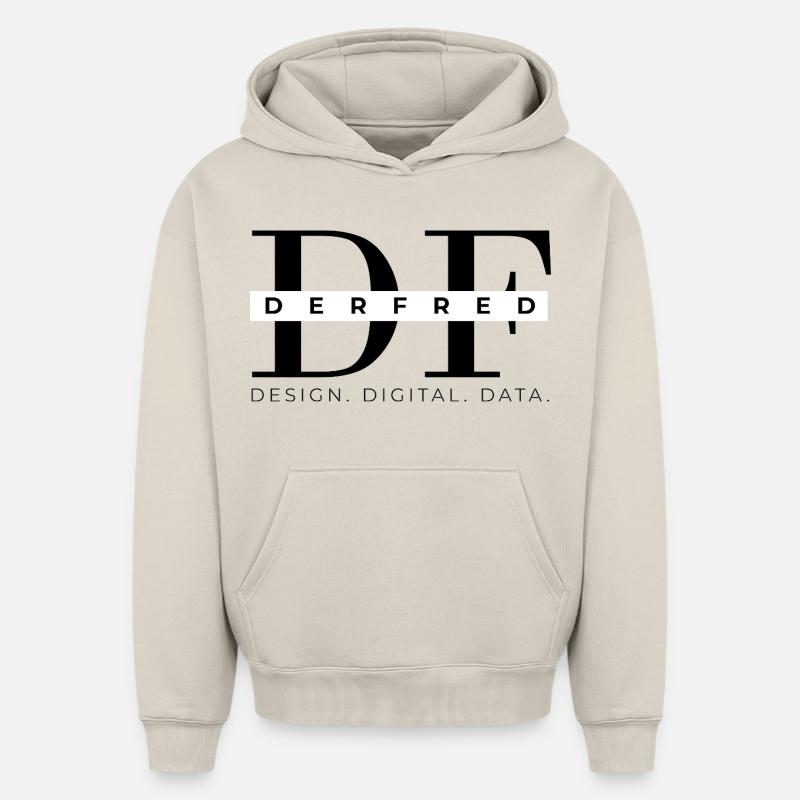 #derfred - Sweat à capuche unisexe oversize épais SPREAD - beige