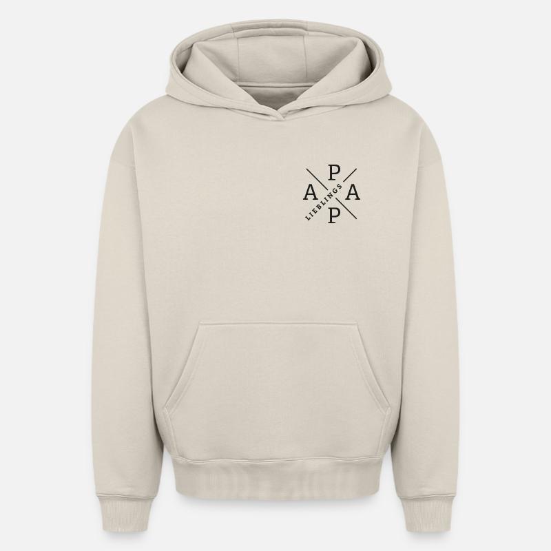 DAD préféré - Sweat à capuche unisexe oversize épais SPREAD - beige
