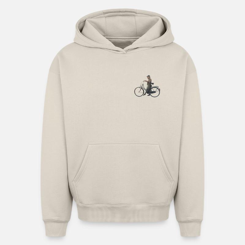 Été - Sweat à capuche unisexe oversize épais SPREAD - beige