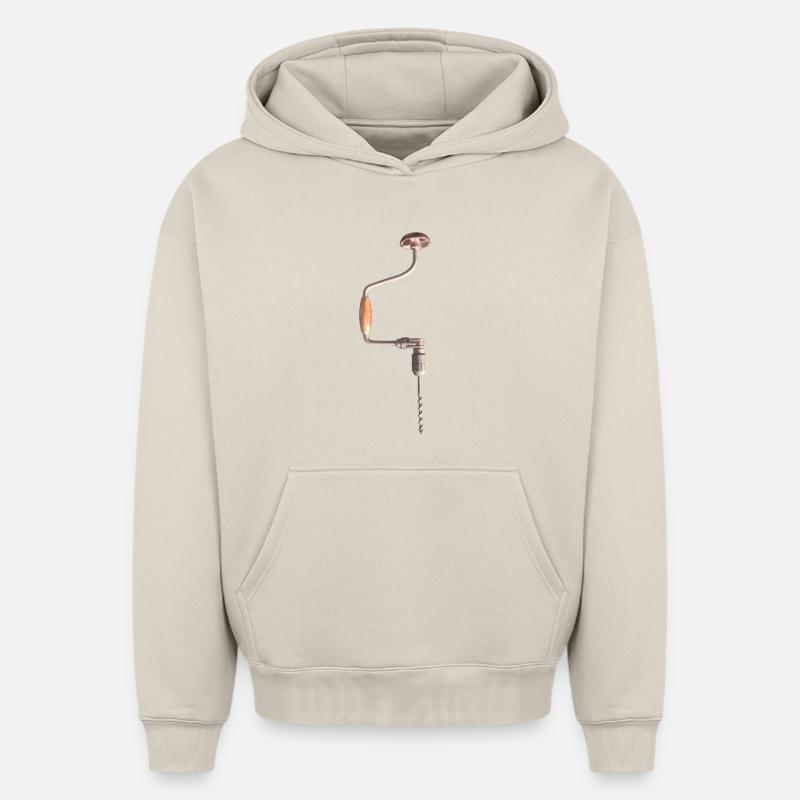 perceuse - Sweat à capuche unisexe oversize épais SPREAD - beige