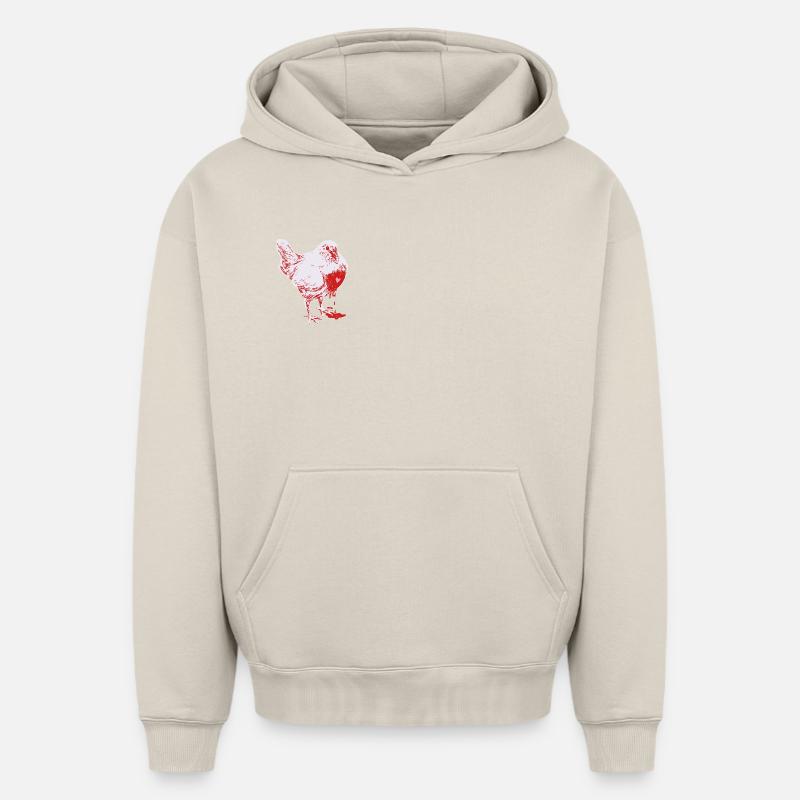 LOVESICK - Sweat à capuche unisexe oversize épais SPREAD - beige
