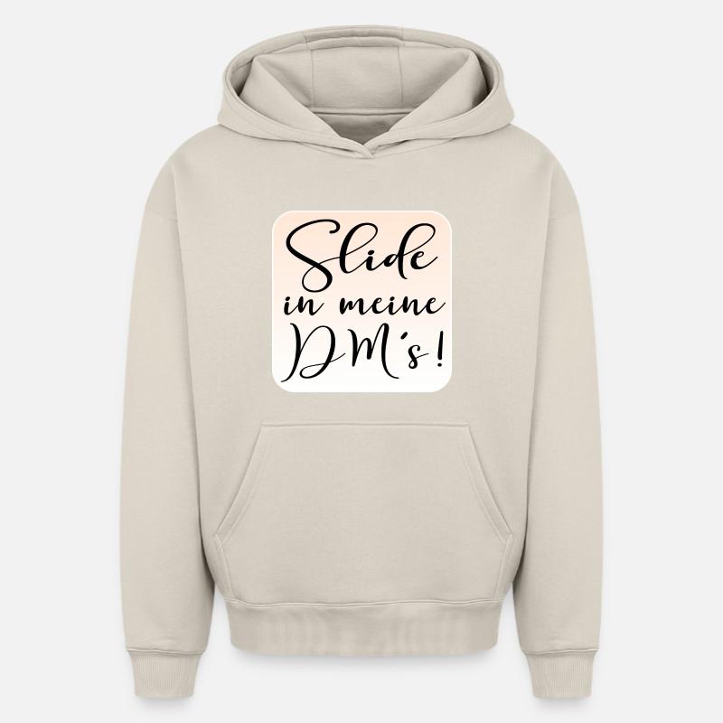 FLIRTEN - Oversized Heavyweight Unisex Hoodie - Beige