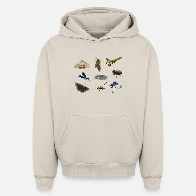 insecte - Sweat à capuche unisexe oversize épais SPREAD - beige