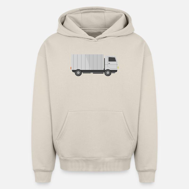 Camion de livraison - Sweat à capuche unisexe oversize épais SPREAD - beige
