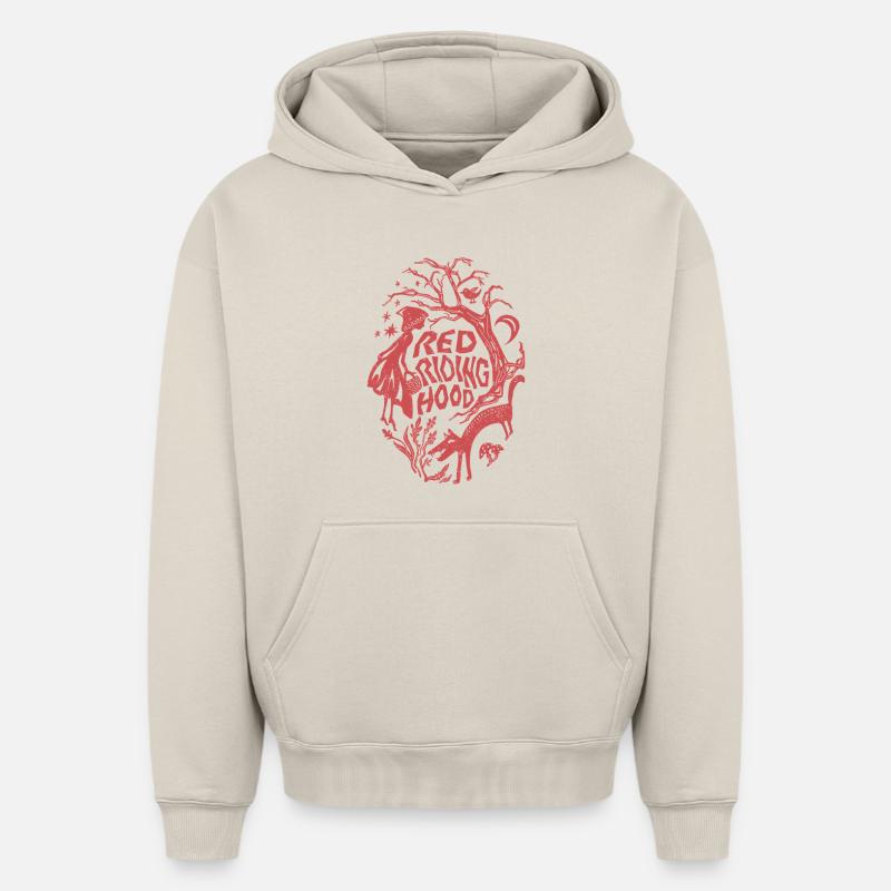 Rotkäppchen Chaperon rouge - Sweat à capuche unisexe oversize épais SPREAD - beige