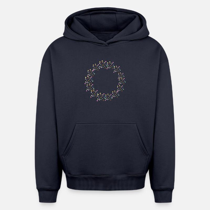 SPURIDEL SOLEIL - Sweat à capuche unisexe oversize épais SPREAD - bleu marine