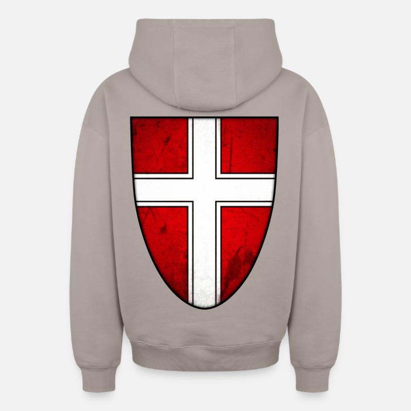 Vienne - Autriche - Sweat à capuche unisexe zippé oversize épais SPREAD - taupe