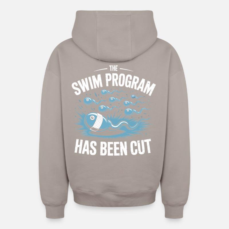 Schwimmprogramm wurde beendet - Oversized Heavyweight Unisex Zip Hoodie - Taupe