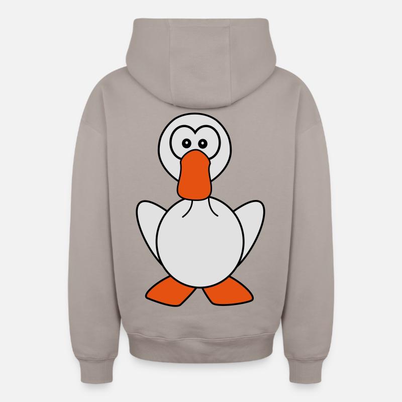 oie - Sweat à capuche unisexe zippé oversize épais SPREAD - taupe
