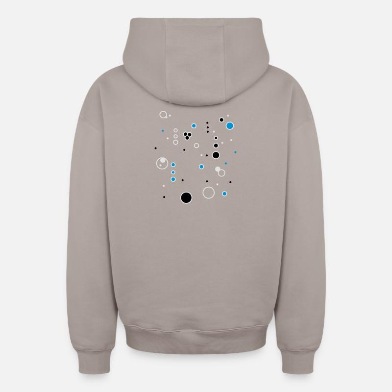 bulles - Sweat à capuche unisexe zippé oversize épais SPREAD - taupe