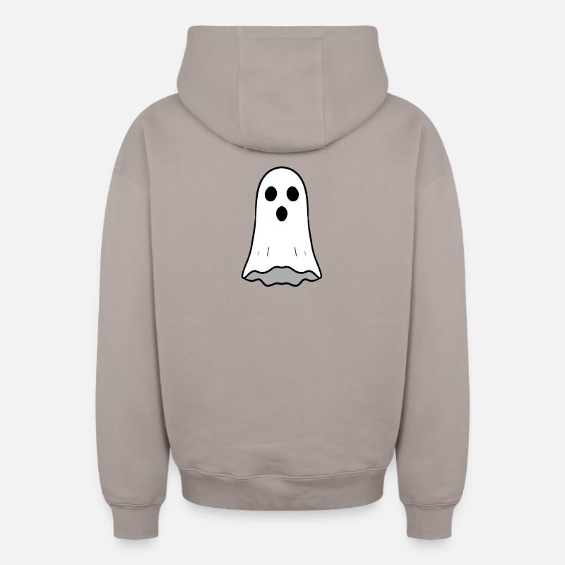 Geist - Sweat à capuche unisexe zippé oversize épais SPREAD - taupe