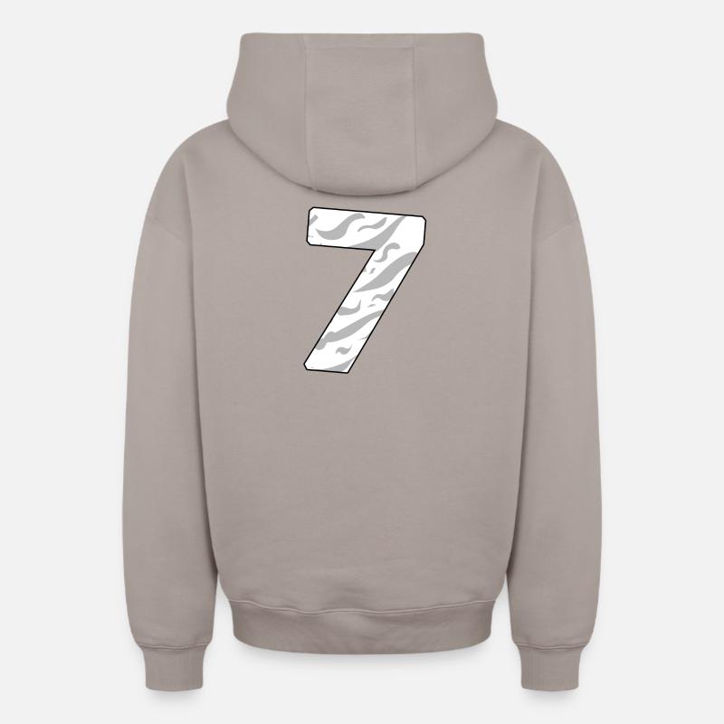 7 - Sweat à capuche unisexe zippé oversize épais SPREAD - taupe