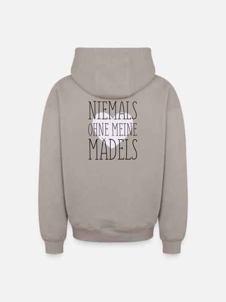 Mes filles disent - Sweat à capuche unisexe zippé oversize épais SPREAD - taupe