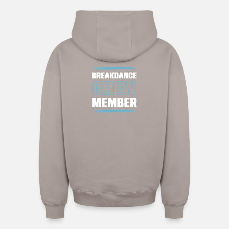 Équipe de breakdance - Sweat à capuche unisexe zippé oversize épais SPREAD - taupe
