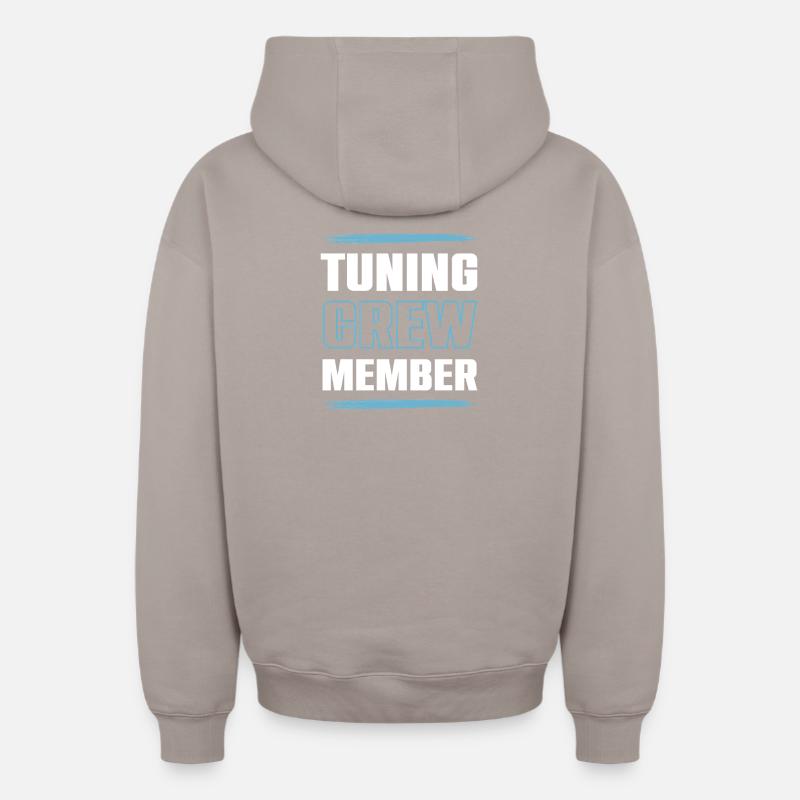 Équipe de réglage - Sweat à capuche unisexe zippé oversize épais SPREAD - taupe