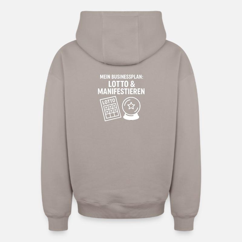 Plan d’affaires de Lotto Manifest - Sweat à capuche unisexe zippé oversize épais SPREAD - taupe