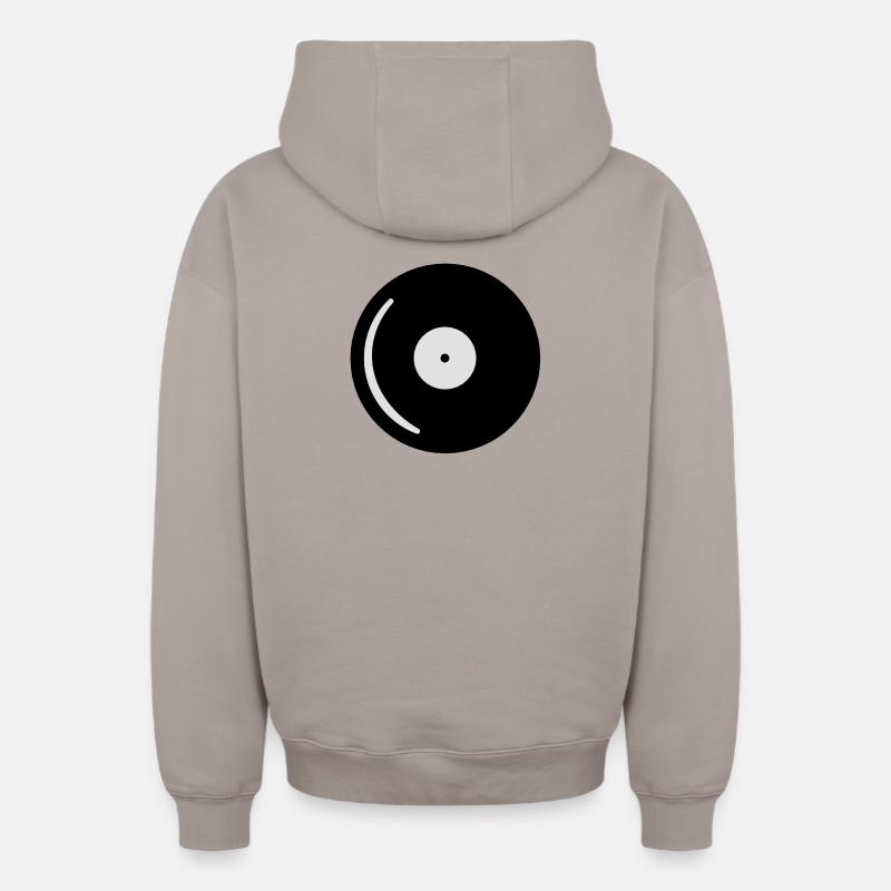 LP - Sweat à capuche unisexe zippé oversize épais SPREAD - taupe