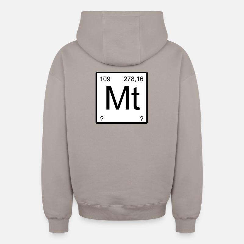 Symbolisme du mont Meitnerium - Sweat à capuche unisexe zippé oversize épais SPREAD - taupe