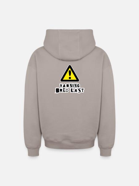 Wide Load Warning - Oversized Heavyweight Unisex Zip Hoodie - taupe
