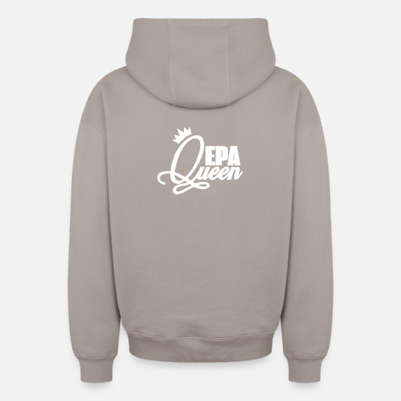 Reine EPA - Sweat à capuche unisexe zippé oversize épais SPREAD - taupe