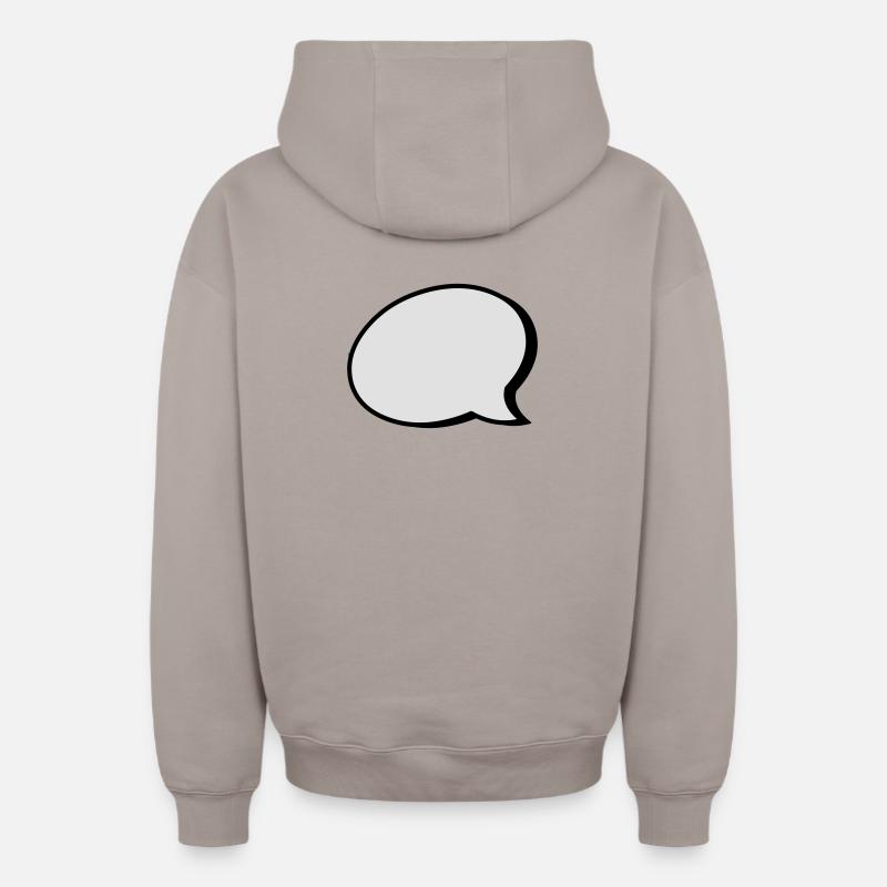 2541614 15422397 - Sweat à capuche unisexe zippé oversize épais SPREAD - taupe