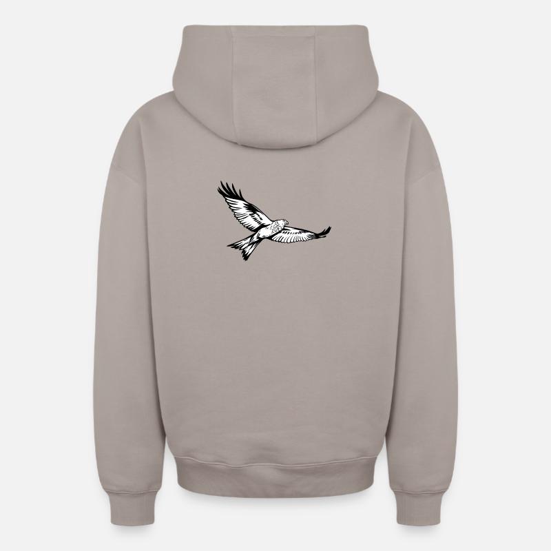 Milan royal - Sweat à capuche unisexe zippé oversize épais SPREAD - taupe