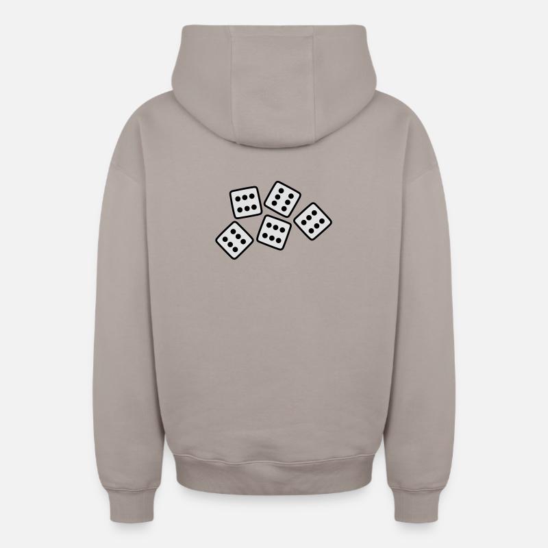 Dice - 30 ans Anniversaire - Sweat à capuche unisexe zippé oversize épais SPREAD - taupe
