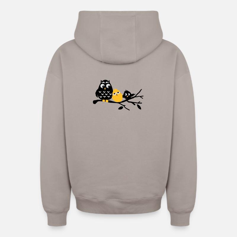 Amis - Sweat à capuche unisexe zippé oversize épais SPREAD - taupe