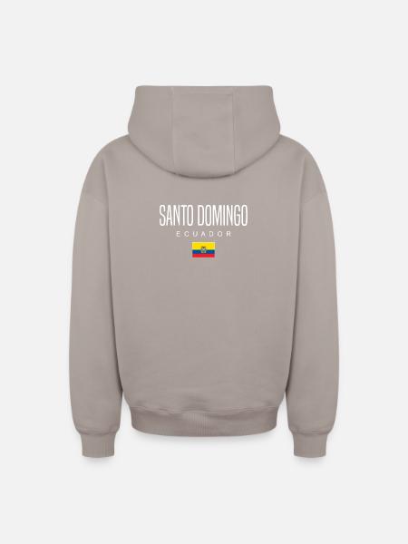 Santo Domingo Ecuador Ecuadoriani - Felpa unisex con cappuccio oversize pesante SPREAD - talpa
