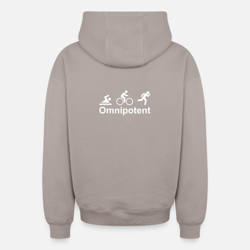 Omnipotent - Sweat à capuche unisexe zippé oversize épais SPREAD - taupe