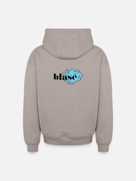 Blasé - Sweat à capuche unisexe zippé oversize épais SPREAD - taupe